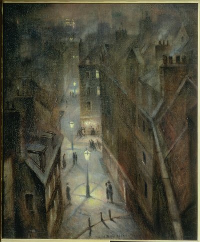 Soho Twilight, c.1924 by Christopher Richard Wynne Nevinson