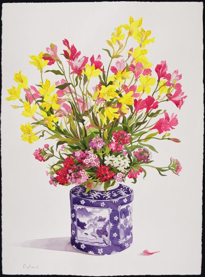 Flowers in a Chinese Jar by Christopher Ryland