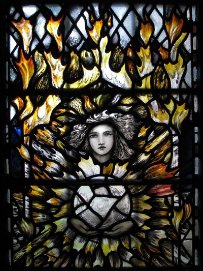Archangel St Uriel, Canterbury Cathedral by Christopher Whall