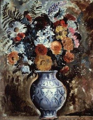 Flowers in a pot by Christopher Wood