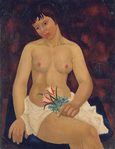 Nude with Tulips by Christopher Wood