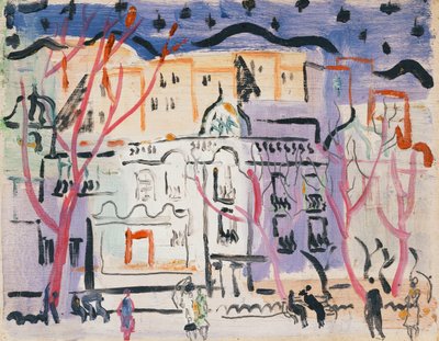 Street Scene, South of France by Christopher Wood