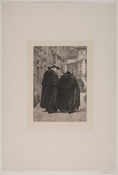 Two Roman Priests by Cilius Johannes Konrad Andersen