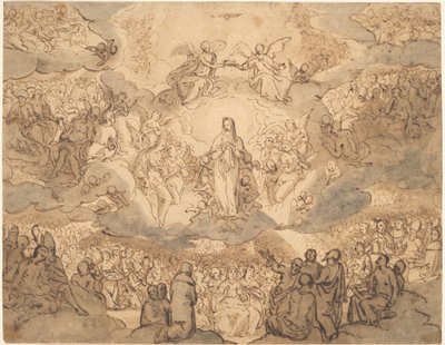 The Virgin, Queen of Heaven by Circle of Francesco Vanni