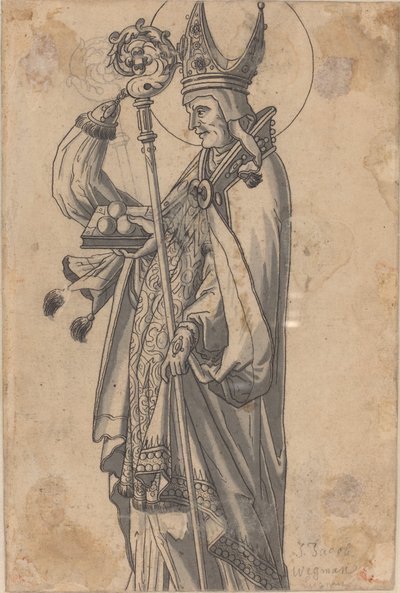 Saint Nicholas (verso) by Circle of Hans Heinrich Wägmann