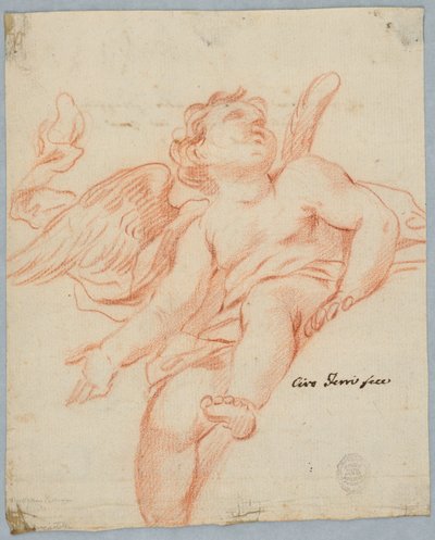 A Seated Angel by Ciro Ferri
