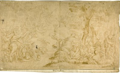 Moses Tapping the Rock by Ciro Ferri