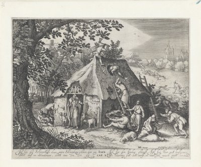 Christ at the Sheepfold by Claes Jansz. Visscher (II)