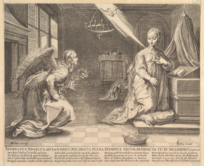 The Annunciation by Claes Jansz Visscher
