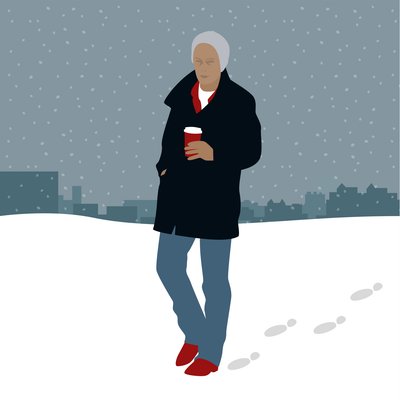Coffee in the Snow by Claire Huntley