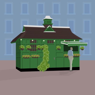 Hackney Carriage Hut, Russell Square by Claire Huntley