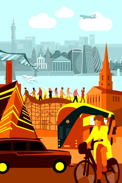 London Landmarks by Claire Huntley