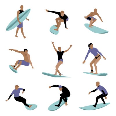 Surfers by Claire Huntley