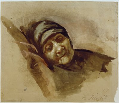 Old Polish Cottager by Clara Siewert