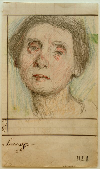 Self-Portrait en Face by Clara Siewert