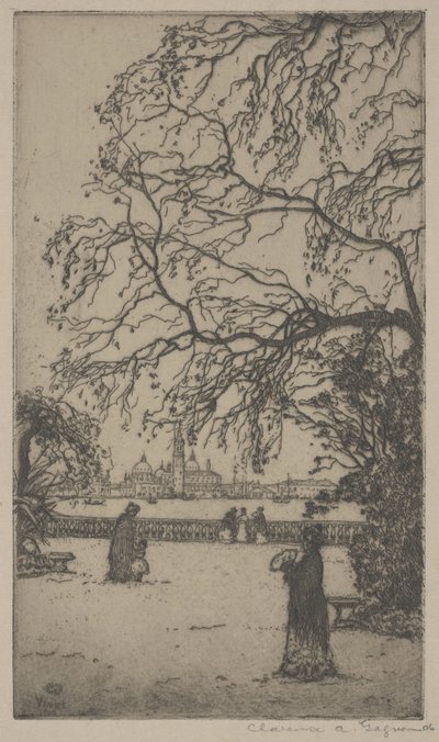 Public Garden, Venice by Clarence A. Gagnon