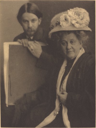 Alvin Langdon Coburn and His Mother by Clarence H. White