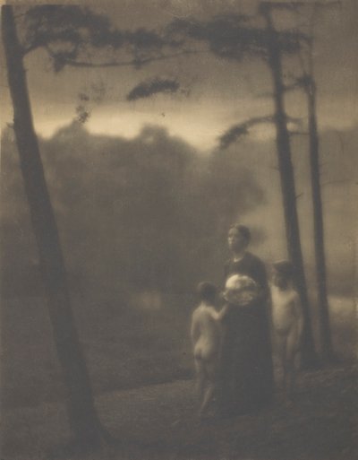 Evening—Mother and Boys by Clarence H White