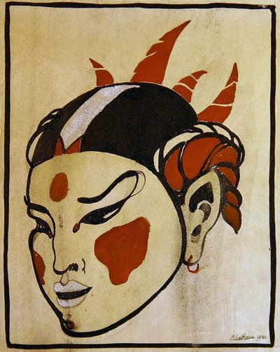 Head of a Dancer by Claud Lovat Fraser