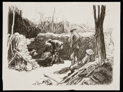 Advanced dressing station in France by Claude Allin Shepperson