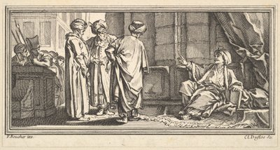 The Hearing of Qadi by Claude Augustin Duflos