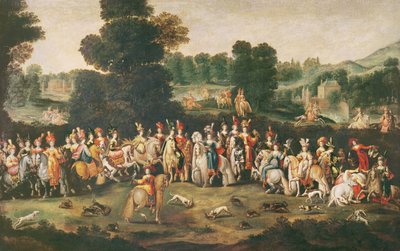 The Duchess of Lorraine Hunting by Claude Deruet