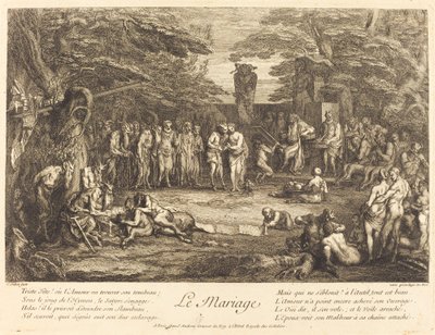 Marriage by Claude Gillot