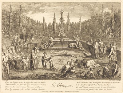 The Funeral Rites by Claude Gillot