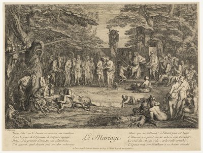 Marriage by Claude Gillot