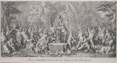 The Four Festivals: Festival of Bacchus by Claude Gillot