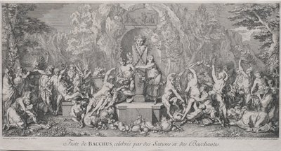 The Four Festivals: Festival of Bacchus by Claude Gillot