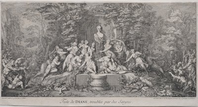 The Four Festivals: Festival of Diana by Claude Gillot