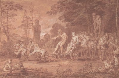 The Stalled Procession by Claude Gillot
