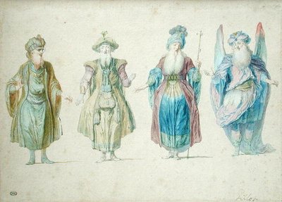 Theatrical Characters by Claude Gillot