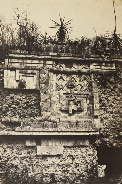 The Nunnery, Uxmal, 1860 by Claude Joseph Désiré Charnay