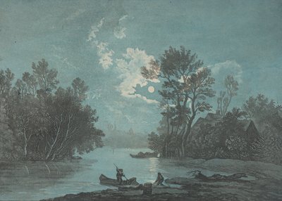 Fishermen by Moonlight, ca. 1750-1800 by Claude Joseph Vernet