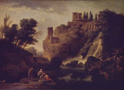 Waterfall in Tivoli by Claude Joseph Vernet