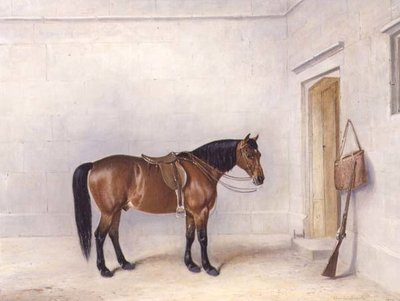 Saddled Bay Shooting Pony by Claude L. Ferneley
