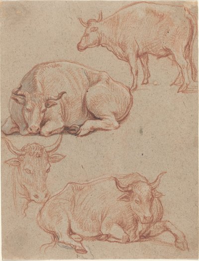 Four Cows by Claude Lorrain