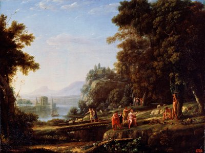 Landscape with Apollo and Marsyas, 1639-1640 by Claude Lorrain