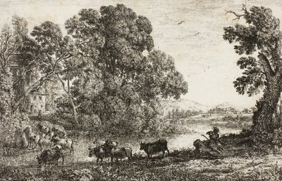 The Cowherd, 1636 by Claude Lorrain