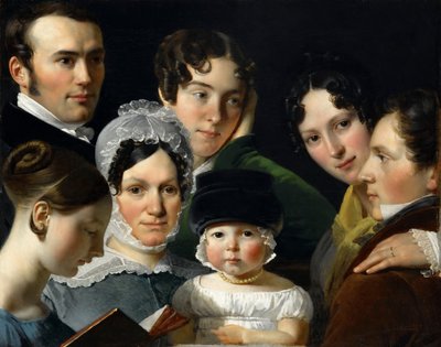 The Dubufe Family by Claude Marie Paul Dubufe