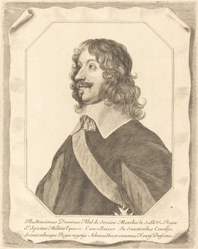 Abel Servien by Claude Mellan