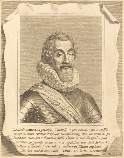 Claude de Marolles by Claude Mellan