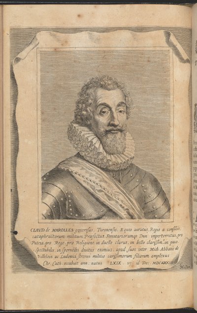 Claude de Marolles by Claude Mellan