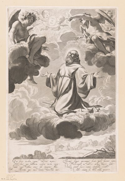 St. Francis of Paola in Ecstasy by Claude Mellan