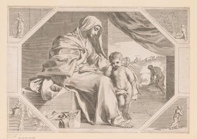 Holy Family by Claude Mellan