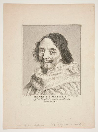 Henri de Mesmes by Claude Mellan