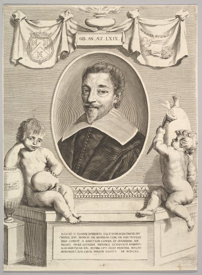 Jean Habert de Montmor by Claude Mellan