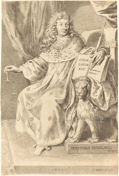 Louis XIV by Claude Mellan